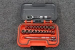 Proto Pc Socket Set 1/4" Drive Model J47324RS W/ Case (used). Fixed Price $210.00.