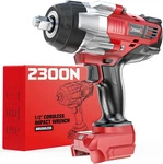 Cordless Impact Wrench 1/2 Inch Compatible With Milwaukee 18V Battery, 1700 Ft-l. Fixed Price $215.77.
