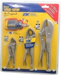 Irwin 4 Piece Locking Plier Set Comes Display Card. Fixed Price $95.67.