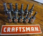 Craftsman 10 Pc 3/8 Drive Sae And Metric Hex Bit Socket Set - New. Fixed Price $18.90.