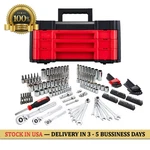 Craftsman 242-PIECE Standard Sae Metric Polished Chrome Mechanics Tool Set. Fixed Price $114.89.