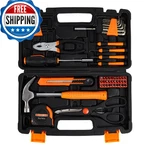 Garveetech 57-PIECE Household Tool Set Portable Home Repair & Diy Kit. Fixed Price $44.21.