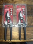 Set Of 2 Husky Classic Steel In. Bypass Pruner Shears 5/8" Cut Non-slip Grip. Fixed Price $9.95.
