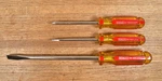 3X Stanley Screwdrivers Flat Slotted & Philips 64-868 55-322 64-864 Usa. Fixed Price $35.00.