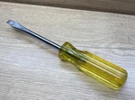 Williams DR-24 1/4 Flat Slotted Screwdriver Yellow Handle 7.25 Usa Vtg. Fixed Price $16.99.
