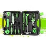 Sockets Hex Keys Hammer Screwdriver Hand Kit 46PCS Household Toolbox Green. Fixed Price $23.99.