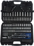 Amazon Basics Mechanic's Socket Tool Set With Case, 201 Piece, Black, Silver. Fixed Price $79.29.