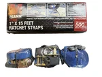 Mann 6 Pack In X Ft Ratchet Tie Down Straps 1500 Lbs Break Strength. Fixed Price $19.00.