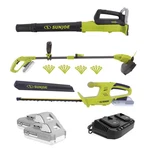 Sun Joe 24V Cordless 3-TOOL Garden Combo Kit: Hedger, Trimmer & Leaf Blower. Fixed Price $104.99.