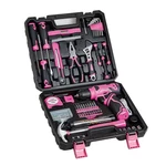 Set For Women, 132 Piece Home Tool With 8V Cordless Drill, Kit.... Fixed Price $68.42.