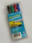 Sanford Vis-a-vis Wet Erase Marker Blue Red Green Black Extra Fine Point 17074. Fixed Price $64.99.