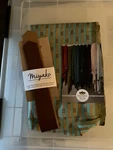 Miyako Leather Frankie Rose Fabrics Woven Bag With Handle.. Fixed Price $25.20.