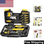 Essential 39-PIECE Diy Tool Set In Waterproof Case Perfect Gift For Homeowners. Fixed Price $35.69.