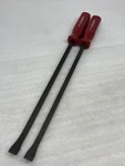 Lot Of (2) Mayhew Usa 40111 12" Curved Blade Screwdriver Handle Pry Bar, New. Fixed Price $34.99.