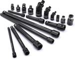 18-PIECE Drive Tool Accessory Set, Premium Cr-v Steel With Black Phosphate Finis. Fixed Price $33.53.