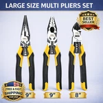 Dewalt DWHT70485 3-PIECE Compound Action Pro Pliers Set Heavy Duty Cutter Tool X. Fixed Price $79.25.