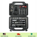 Hyper Tough 110-PIECE Drive Mechanic Socket Set, Sae & Metric. Fixed Price $40.00.