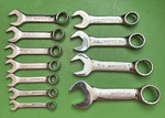 Matco Tools Usa 11 Piece Sae 3/8" 1" Stubby Short Combination Wrench Set. Fixed Price $179.99.