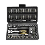 Socket Wrench Set, 62PCS 1/4" Ratcheting With 72 Tooth C... Fast Ship. Fixed Price $31.99.