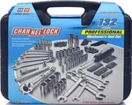 Channellock 39067 132 Pc Metric & Sea 3/8" 1/4" Sq Dr Socket Ratchet Spanner Set. Fixed Price $93.95.