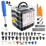 1295PCS Car Push Retainer Clips & Auto Fasteners Assortment Kit Removal Tool Set. Fixed Price $40.29.