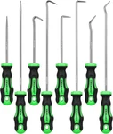 8-PIECE Mini Hook And Pick Set, 4PCS 8.6'' & Short, Green Black. Fixed Price $18.48.