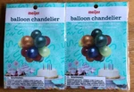 Packs Overhead Chandelier Kits Birthday Party Decor 21 Balloons Each. Fixed Price $7.99.
