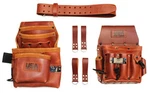 Heavy Duty Grain Leather Tool Pouch Set Carpenter, Electrician, Belt & Hooks. Fixed Price $78.99.