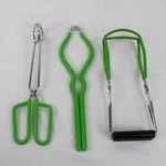 Presto Canning Bright Green 3-PIECE Set Tongs Jar Lifter Wrench Kitchen Tool. Fixed Price $9.00.