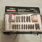Craftsman 923661 Rotary Tool Set 20-PIECE Cut-off Wheel Mandrel Hard Case. Fixed Price $25.00.