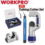 Workpro 3-PIECES Tubing Cutter Set Pipe With 1/8"-1-1/4" Cutting Capacity. Fixed Price $39.99.