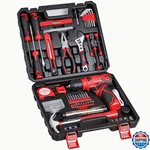 Tool - 8V Cordless Set, 132 Piece Home With Hand Drill,. Fixed Price $72.47.