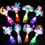24PCS Unicorn Party Favors Finger Lights, 8 Designs Up For B. Fixed Price $17.28.