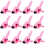 12 Pack 3.5 Inch Plastic Spring Clamps, Pink Heavy Duty Clips F.... Fixed Price $16.40.