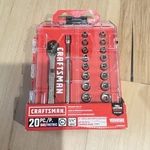 Craftsman 20 Pc Mechanics Tool Set 1/4 Drive. Fixed Price $25.00.