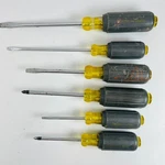 Stanley Contractor Grade Screwdrivers Cush Grip Usa 66-010 65-901 66-096 Set. Fixed Price $21.95.