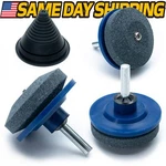 (3PC) Lawn Mower Blade Sharpener W/free Balancer Kit For Craftsman Husqvarna. Fixed Price $12.99.