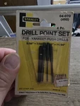 Stanley Drill Point Set 04-070. Fixed Price $30.00.