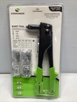 Surebonder 8575 Tool Kit Hand Riveter Pop Gun W/ 4 Piece Nose & 60 Rivets. Fixed Price $16.95.