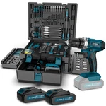 Cordless Drill Kit 21V Portable Tool Set 2X2.0AH Battery Sundpey 255-PCS. Fixed Price $154.99.