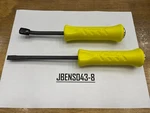 Snap-on Tools Usa New 2PC Hi-viz Hard Grip Straight & Bent Striking Prybar Set. Fixed Price $174.95.