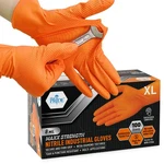 Med Pride 8 Mil Nitrile Gloves Heavy Duty Orange Disposable Diamond Grip 200CT. Fixed Price $137.99.