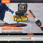 Sewer Camera With 512HZ Locator, 164 FT/50 M, Duct Drain Pipe Plumbing. Fixed Price $908.88.