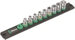 Wera Zyklop Magnetic Socket Rail Set 1/4" Drive 9 Pieces Metric 05005400001. Fixed Price $151.87.