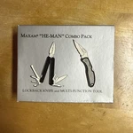Maxam He-man Combo Pack Lockback Knife And Multi-function Tool New,. Fixed Price $8.99.
