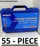 Kobalt 55-PIECE Standard (sae) Metric Polished Chrome Mechanics Tool Set New. Fixed Price $92.86.