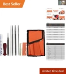 Universal Chainsaw Sharpening Tool Set - 12 Files & Depth Gauge Included. Fixed Price $32.39.