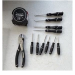 Husky 12-PIECE Mixed Hand Tool Set W/ 25 Ft Tape Measure, Pliers, Black. Fixed Price $29.95.