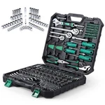 213 Piece Mechanic Tool Set Socket Wrench Sae Metric Household Hand. Fixed Price $104.89.