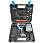 Brookstone 21V Cordless Power Drill Set 30PC Tool Kit Battery Charger Case. Fixed Price $39.99.